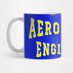 Aerospace Engineer in Yellow Color Text Mug